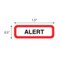 Nevs Position Labels - Alert 1/2" x 1-1/2" White w/Red & Black XP-025 - alternate 2